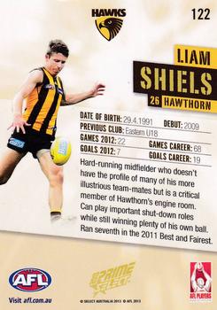 2013 Select Prime AFL #122 Liam Shiels Back
